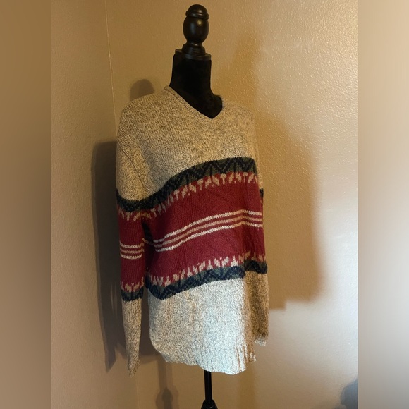 Vintage Structure 100% Wool Sweater Size Large Made in Hong Kong - Picture 2 of 7